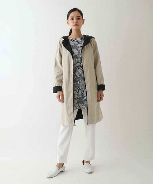 HIROKO BIS GRANDE / ヒロコビス グランデ その他アウター | 【大きいサイズ】リバーシブルタフタスプリングコート | 詳細24