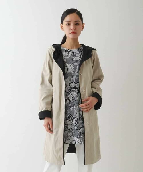 HIROKO BIS GRANDE / ヒロコビス グランデ その他アウター | 【大きいサイズ】リバーシブルタフタスプリングコート | 詳細27