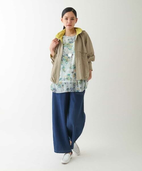 HIROKO BIS GRANDE / ヒロコビス グランデ チュニック | 【大きいサイズ】フラワープリントチュニック丈ブラウス | 詳細14