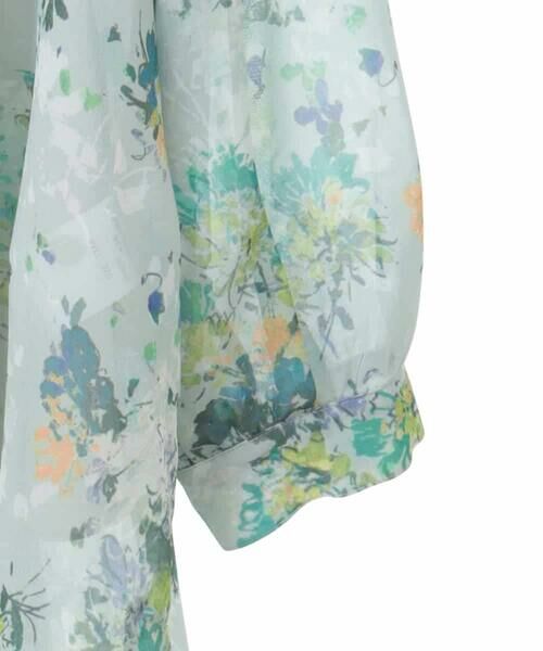 HIROKO BIS GRANDE / ヒロコビス グランデ チュニック | 【大きいサイズ】フラワープリントチュニック丈ブラウス | 詳細4