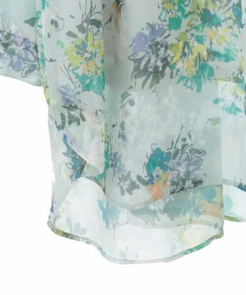 HIROKO BIS GRANDE / ヒロコビス グランデ チュニック | 【大きいサイズ】フラワープリントチュニック丈ブラウス | 詳細5