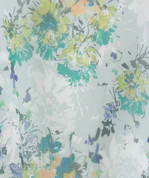 HIROKO BIS GRANDE / ヒロコビス グランデ チュニック | 【大きいサイズ】フラワープリントチュニック丈ブラウス | 詳細6