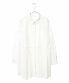 HIROKO BIS GRANDE / ヒロコビス グランデ シャツ・ブラウス | 【大きいサイズ】ペプラムフレアシャツブラウス