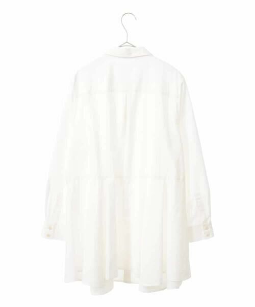 HIROKO BIS GRANDE / ヒロコビス グランデ シャツ・ブラウス | 【大きいサイズ】ペプラムフレアシャツブラウス | 詳細1