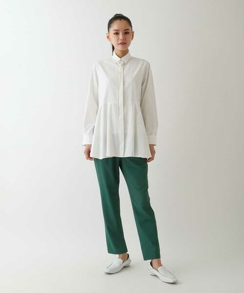 HIROKO BIS GRANDE / ヒロコビス グランデ シャツ・ブラウス | 【大きいサイズ】ペプラムフレアシャツブラウス | 詳細10