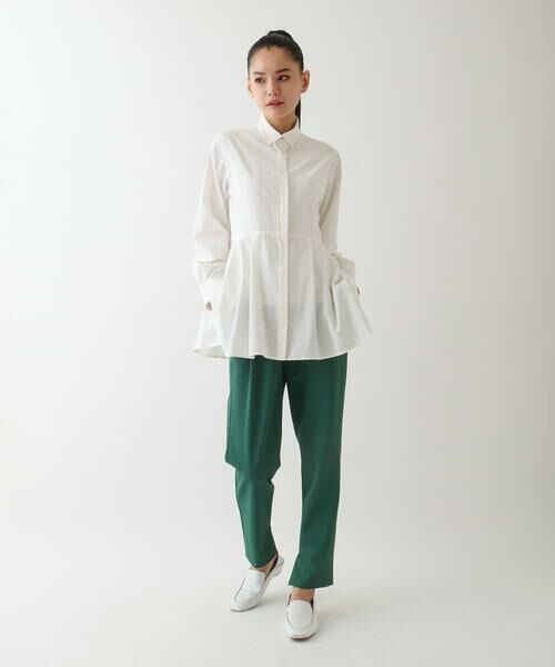 HIROKO BIS GRANDE / ヒロコビス グランデ シャツ・ブラウス | 【大きいサイズ】ペプラムフレアシャツブラウス | 詳細11
