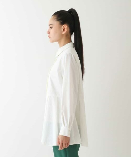 HIROKO BIS GRANDE / ヒロコビス グランデ シャツ・ブラウス | 【大きいサイズ】ペプラムフレアシャツブラウス | 詳細8