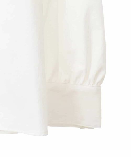 HIROKO BIS GRANDE / ヒロコビス グランデ シャツ・ブラウス | 【大きいサイズ】フリルアクセントバンドカラーブラウス | 詳細3