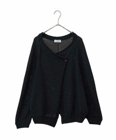 HIROKO BIS GRANDE / ヒロコビス グランデ カーディガン・ボレロ | 【大きいサイズ】コードヤーンドライニットカーディガン