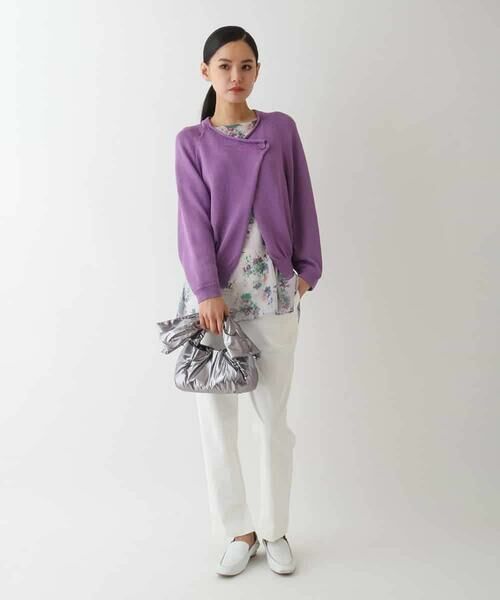 HIROKO BIS GRANDE / ヒロコビス グランデ カーディガン・ボレロ | 【大きいサイズ】コードヤーンドライニットカーディガン | 詳細12