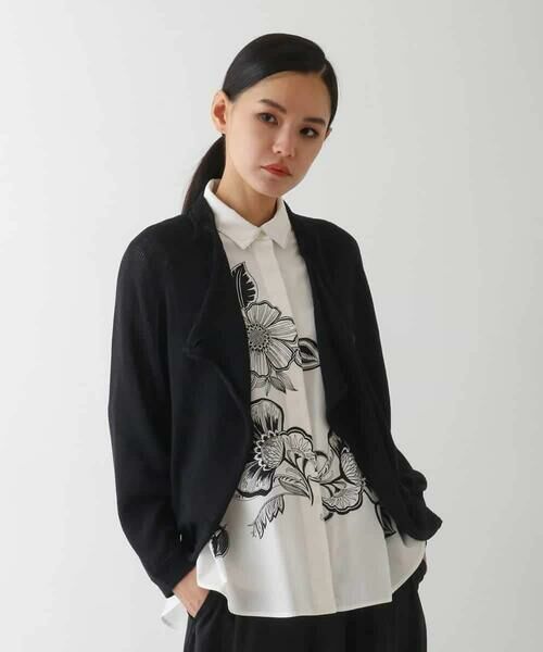 HIROKO BIS GRANDE / ヒロコビス グランデ カーディガン・ボレロ | 【大きいサイズ】コードヤーンドライニットカーディガン | 詳細18