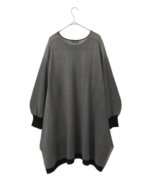 HIROKO BIS GRANDE / ヒロコビス グランデ チュニック | 【大きいサイズ】ガーターボーダー立体デザインチュニック | 詳細1