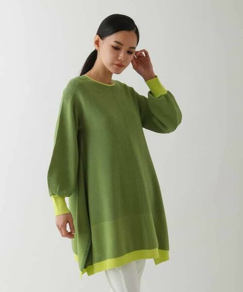 HIROKO BIS GRANDE / ヒロコビス グランデ チュニック | 【大きいサイズ】ガーターボーダー立体デザインチュニック | 詳細11