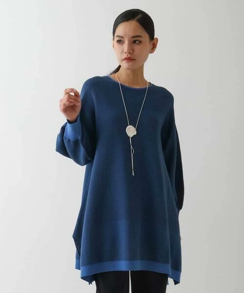 HIROKO BIS GRANDE / ヒロコビス グランデ チュニック | 【大きいサイズ】ガーターボーダー立体デザインチュニック | 詳細14