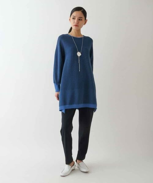 HIROKO BIS GRANDE / ヒロコビス グランデ チュニック | 【大きいサイズ】ガーターボーダー立体デザインチュニック | 詳細15