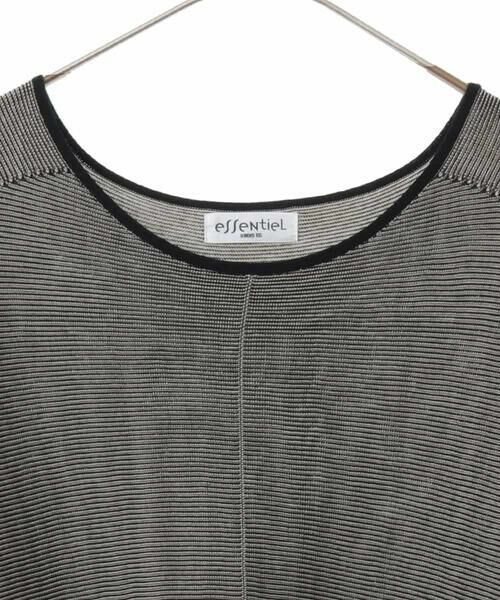 HIROKO BIS GRANDE / ヒロコビス グランデ チュニック | 【大きいサイズ】ガーターボーダー立体デザインチュニック | 詳細2