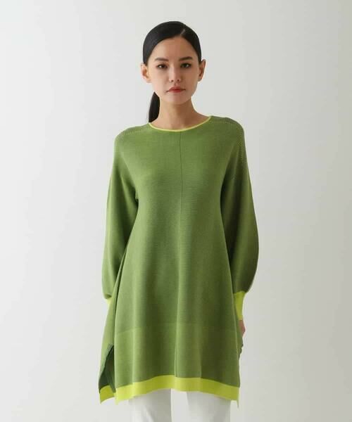 HIROKO BIS GRANDE / ヒロコビス グランデ チュニック | 【大きいサイズ】ガーターボーダー立体デザインチュニック | 詳細8