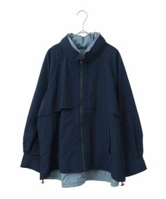 HIROKO BIS GRANDE / ヒロコビス グランデ その他アウター | 【大きいサイズ】リバーシブルタフタブルゾン