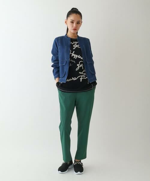 HIROKO BIS GRANDE / ヒロコビス グランデ Gジャン・デニムジャケット | 【大きいサイズ】二重織りガーゼデニムブルゾン | 詳細12