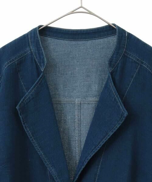 HIROKO BIS GRANDE / ヒロコビス グランデ その他アウター | 【大きいサイズ】二重織りガーゼライトデニムコート | 詳細2