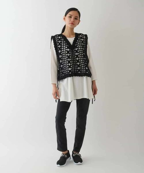 HIROKO BIS GRANDE / ヒロコビス グランデ チュニック | 【大きいサイズ】ピンタックポイントコットンチュニック | 詳細13