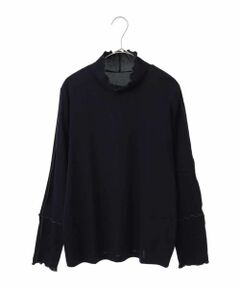 HIROKO BIS GRANDE / ヒロコビス グランデ カットソー | 【大きいサイズ】メロウポイントハイネックプルオーバー