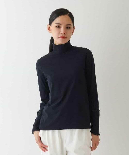 HIROKO BIS GRANDE / ヒロコビス グランデ カットソー | 【大きいサイズ】メロウポイントハイネックプルオーバー | 詳細10