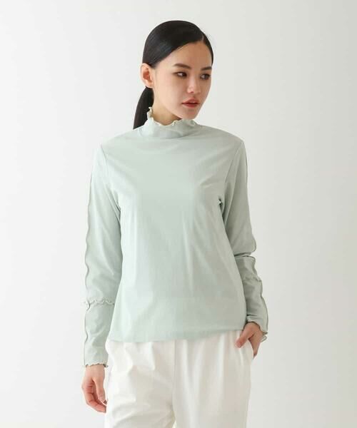 HIROKO BIS GRANDE / ヒロコビス グランデ カットソー | 【大きいサイズ】メロウポイントハイネックプルオーバー | 詳細9