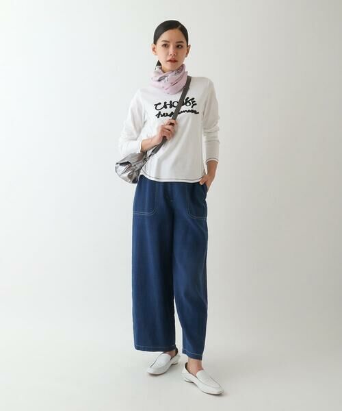 HIROKO BIS GRANDE / ヒロコビス グランデ その他パンツ | 【大きいサイズ】二重織りガーゼデニムパンツ | 詳細12