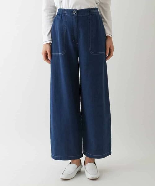 HIROKO BIS GRANDE / ヒロコビス グランデ その他パンツ | 【大きいサイズ】二重織りガーゼデニムパンツ | 詳細6