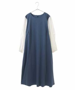セール】 【大きいサイズ】立体Aラインドレスワンピース
