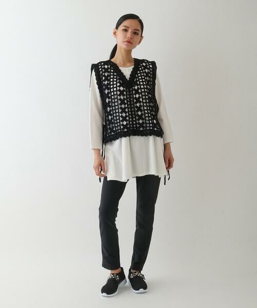 HIROKO BIS GRANDE / ヒロコビス グランデ チノ・ワークパンツ | 【大きいサイズ】ハイストレッチ快適レギンスパンツ | 詳細15