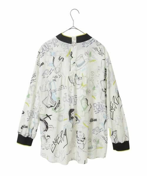 HIROKO BIS GRANDE / ヒロコビス グランデ シャツ・ブラウス | 【大きいサイズ】ポップアートリブジョイントブラウス /洗える | 詳細12