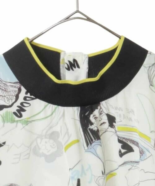 HIROKO BIS GRANDE / ヒロコビス グランデ シャツ・ブラウス | 【大きいサイズ】ポップアートリブジョイントブラウス /洗える | 詳細13