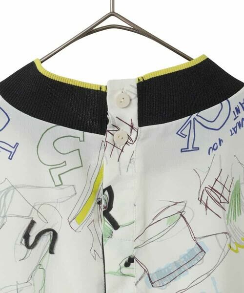 HIROKO BIS GRANDE / ヒロコビス グランデ シャツ・ブラウス | 【大きいサイズ】ポップアートリブジョイントブラウス /洗える | 詳細14