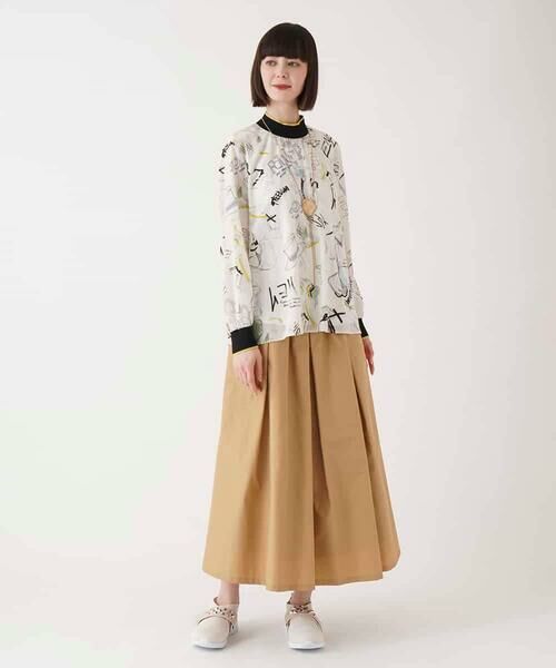 HIROKO BIS GRANDE / ヒロコビス グランデ シャツ・ブラウス | 【大きいサイズ】ポップアートリブジョイントブラウス /洗える | 詳細7