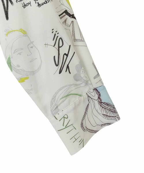 HIROKO BIS GRANDE / ヒロコビス グランデ チュニック | 【大きいサイズ】ポップアートデザインチュニック丈ブラウス /洗濯機で洗える | 詳細3