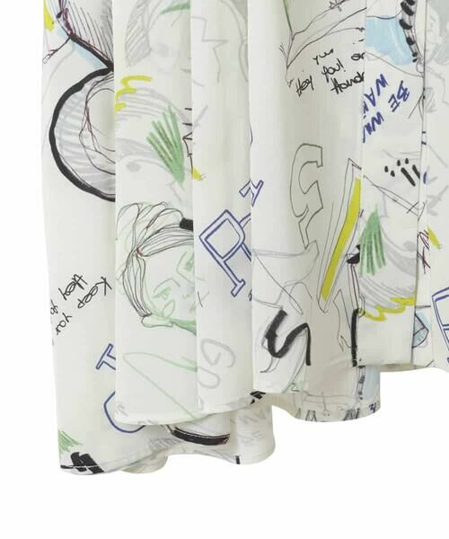 HIROKO BIS GRANDE / ヒロコビス グランデ チュニック | 【大きいサイズ】ポップアートデザインチュニック丈ブラウス /洗濯機で洗える | 詳細5