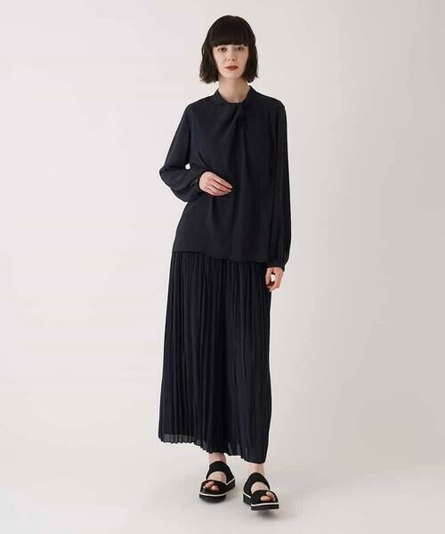 HIROKO BIS GRANDE / ヒロコビス グランデ シャツ・ブラウス | 【大きいサイズ】ドレープアクセントジョーゼットブラウス /洗濯機で洗える | 詳細18