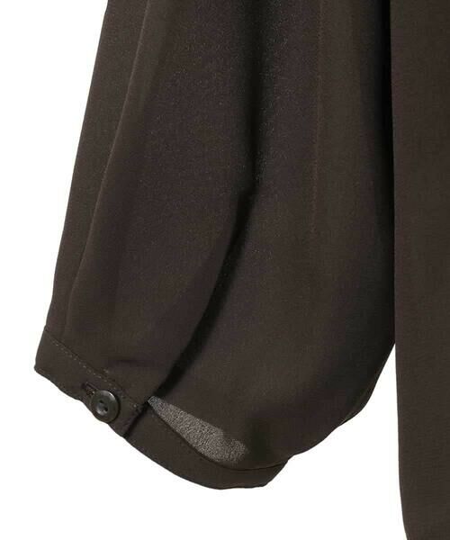 HIROKO BIS GRANDE / ヒロコビス グランデ シャツ・ブラウス | 【大きいサイズ】ドレープアクセントジョーゼットブラウス /洗濯機で洗える | 詳細6