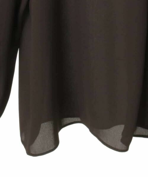 HIROKO BIS GRANDE / ヒロコビス グランデ シャツ・ブラウス | 【大きいサイズ】ドレープアクセントジョーゼットブラウス /洗濯機で洗える | 詳細7