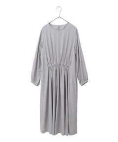 HIROKO BIS GRANDE / ヒロコビス グランデ ロング・マキシ丈ワンピース | 【大きいサイズ】ドレープワッシャーワンピース /洗える