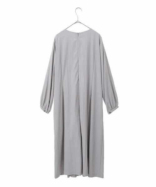 HIROKO BIS GRANDE / ヒロコビス グランデ ロング・マキシ丈ワンピース | 【大きいサイズ】ドレープワッシャーワンピース /洗える | 詳細1