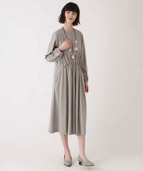 HIROKO BIS GRANDE / ヒロコビス グランデ ロング・マキシ丈ワンピース | 【大きいサイズ】ドレープワッシャーワンピース /洗える | 詳細11