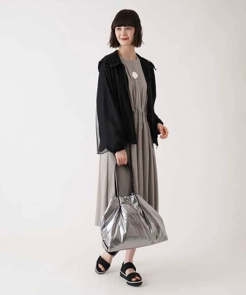 HIROKO BIS GRANDE / ヒロコビス グランデ ロング・マキシ丈ワンピース | 【大きいサイズ】ドレープワッシャーワンピース /洗える | 詳細14