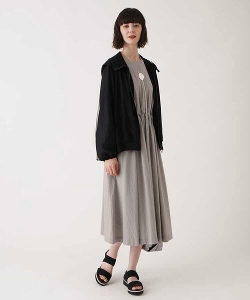 HIROKO BIS GRANDE / ヒロコビス グランデ ロング・マキシ丈ワンピース | 【大きいサイズ】ドレープワッシャーワンピース /洗える | 詳細15