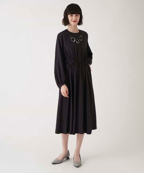 HIROKO BIS GRANDE / ヒロコビス グランデ ロング・マキシ丈ワンピース | 【大きいサイズ】ドレープワッシャーワンピース /洗える | 詳細17