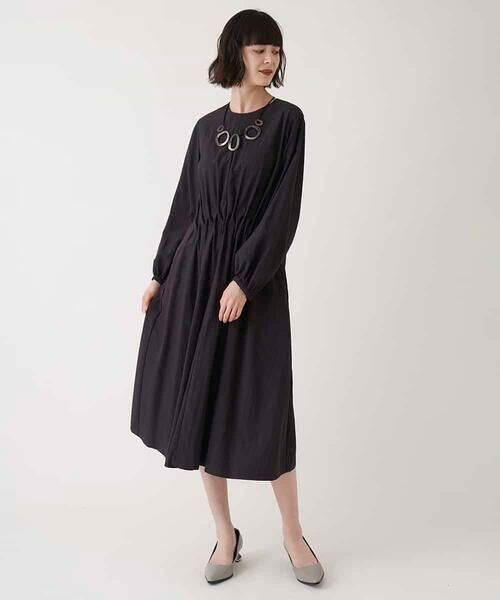 HIROKO BIS GRANDE / ヒロコビス グランデ ロング・マキシ丈ワンピース | 【大きいサイズ】ドレープワッシャーワンピース /洗える | 詳細18