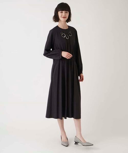 HIROKO BIS GRANDE / ヒロコビス グランデ ロング・マキシ丈ワンピース | 【大きいサイズ】ドレープワッシャーワンピース /洗える | 詳細19