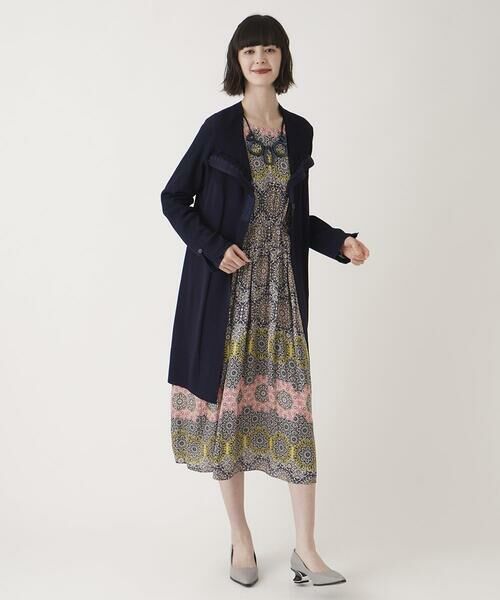 HIROKO BIS GRANDE / ヒロコビス グランデ ロング・マキシ丈ワンピース | 【大きいサイズ】ヴィンテージ風モチーフ総柄ワンピース /洗濯機で洗える | 詳細19